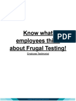 Frugal Resources Testimonials - Doc
