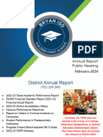 Bryan ISD 2023 Annual Report Feb 2024