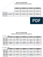 Horaris Octubre Per Classes