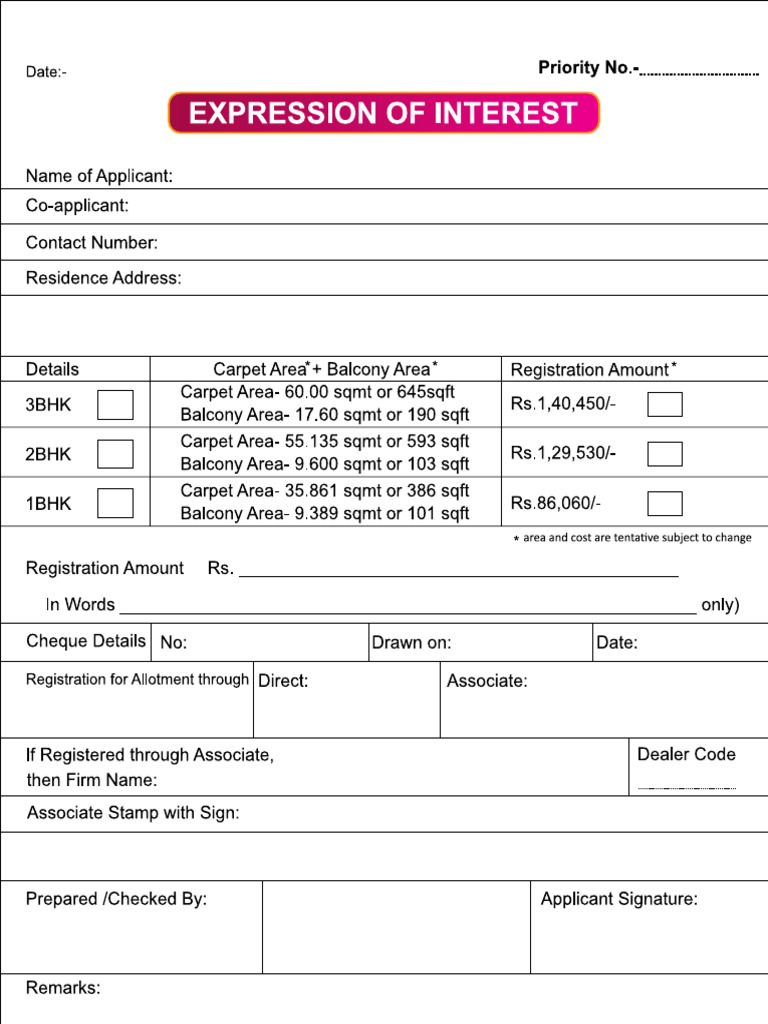 Registration Form Pdf