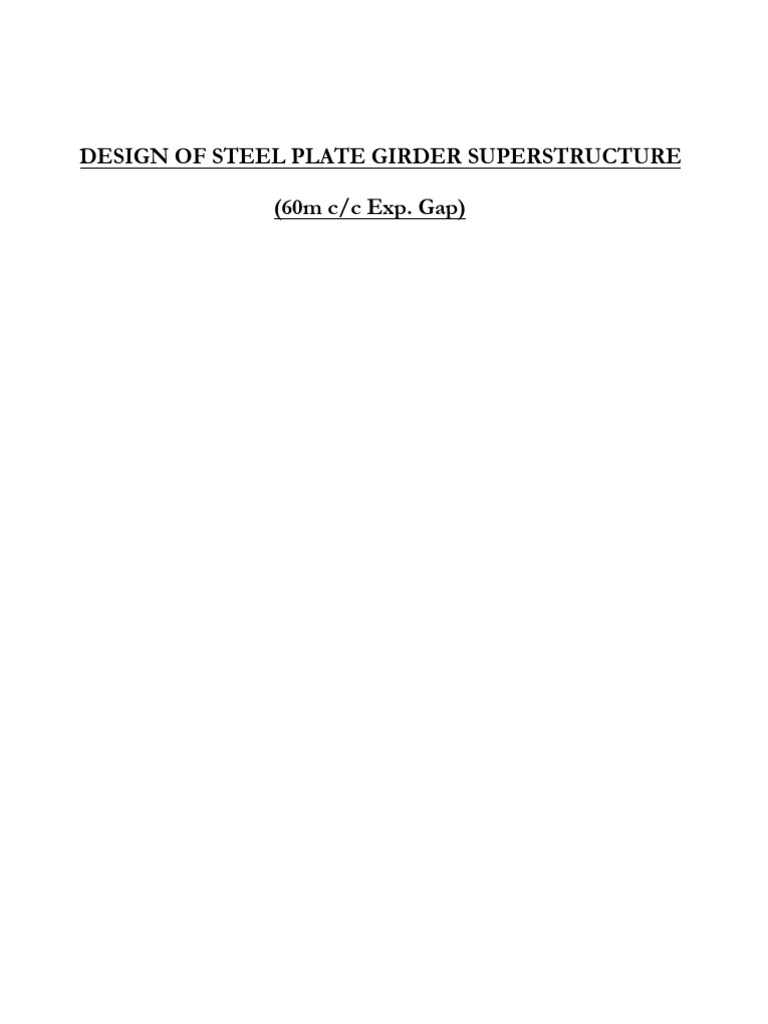 60m Span Design | Download Free PDF | Young's Modulus | Strength Of ...