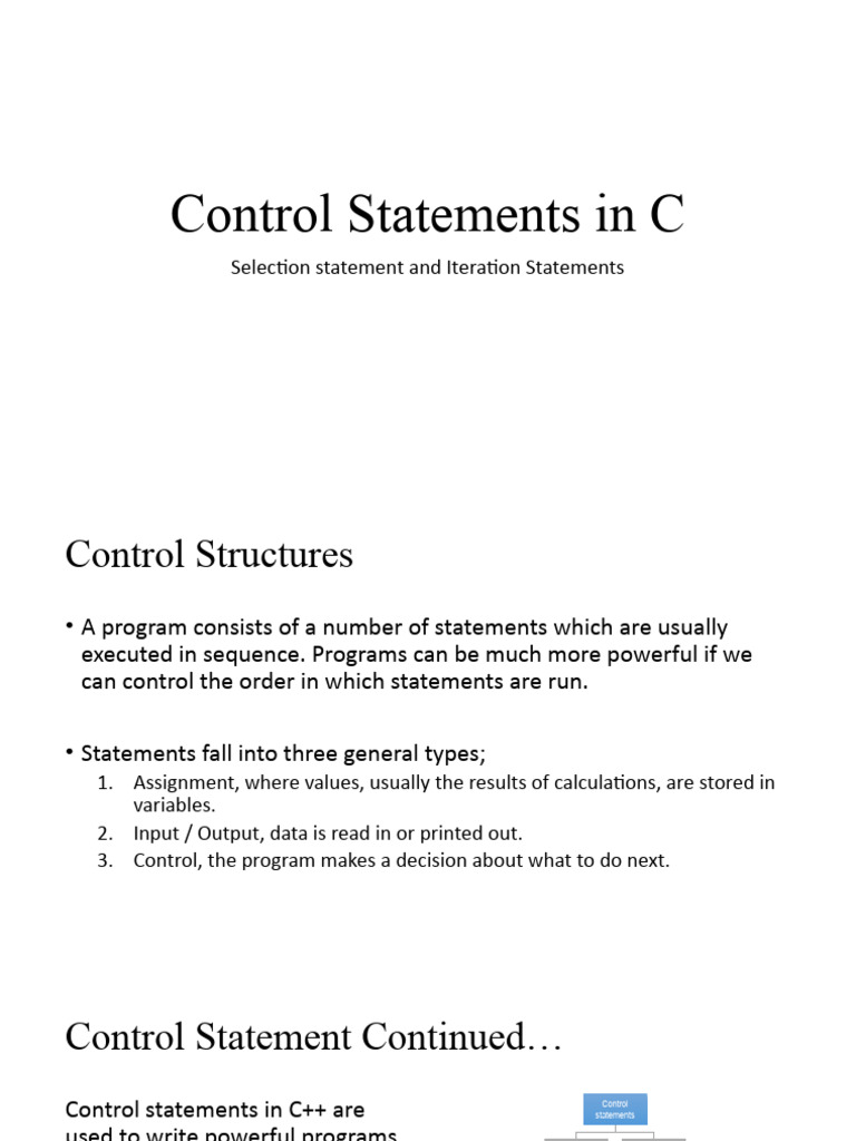 03 Control Statements in C++ | PDF | Control Flow | Computer Engineering