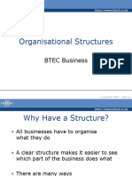 Organisational Structures