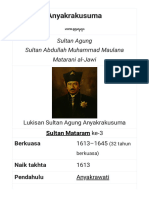 Biografi Sultan Agung Dari Mataram