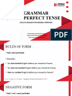 Topic 2 Past Perfect Tense