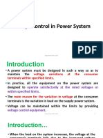 Voltage Control in Power System