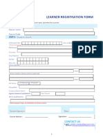 Esc Level 6 Registration Form and Learning Agreement