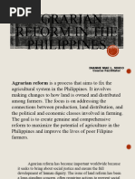 Agrarian Reform in The Philippines