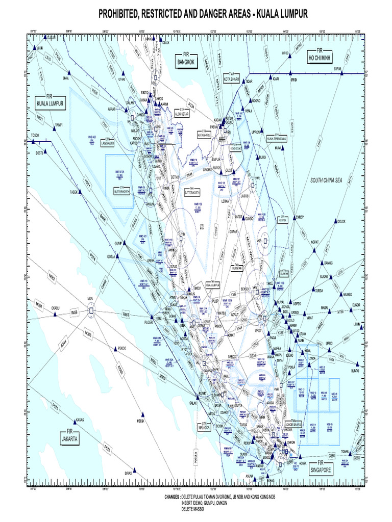 Prohibited Areas KL FIR - Updated 15sep22 | PDF
