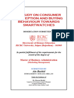 A Study On Consumer Perception and Buying Behaviour Towards Smartwatches
