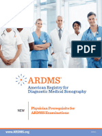 2020 ARDMS Physician Prerequisite One Sheeter