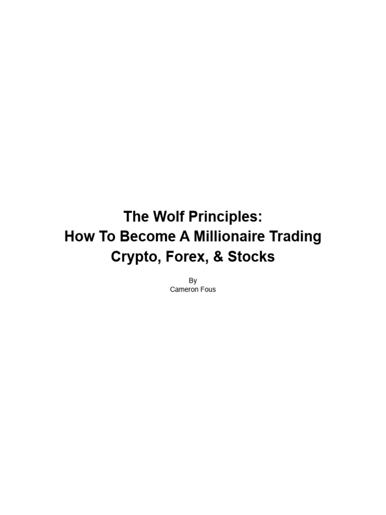Wolf Principles Book | PDF | Technical Analysis | Market Trend