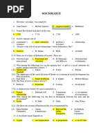 2 Key Sociology Entry Test