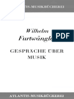 Gespräche Über Musik Zwischen Wilhlem Furtwängler Und - Wilhelm Furtwängler - January 1, 1983 - Schott, Mainz