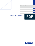 Card File Handler: Software Manual