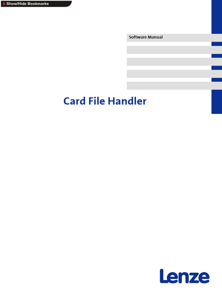 Card File Handler: Software Manual | PDF | Computer File | Microsoft ...