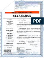 Barangay Clearance 2021