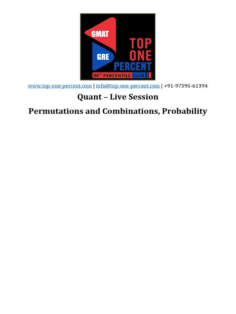 PNC Prob | PDF | Odds | Mathematics