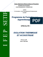 BT ISOLATION Apprentissage