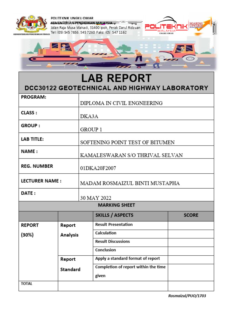 Softening Point Test of Bitumen f2007 | Download Free PDF | Temperature ...