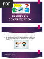 Communication Barriers