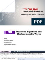 Ch. 30 - Maxwell's Equations and Electromagnetic Waves