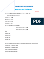 Real Analysis Assignment For Iit Jam