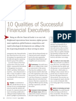 CAREERS 10 Qualities of Successful Financial Executives