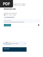 Electrician Test - PDF - Pressure Measurement - Rectifier