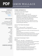 Full Stack Java Developer Resume Example