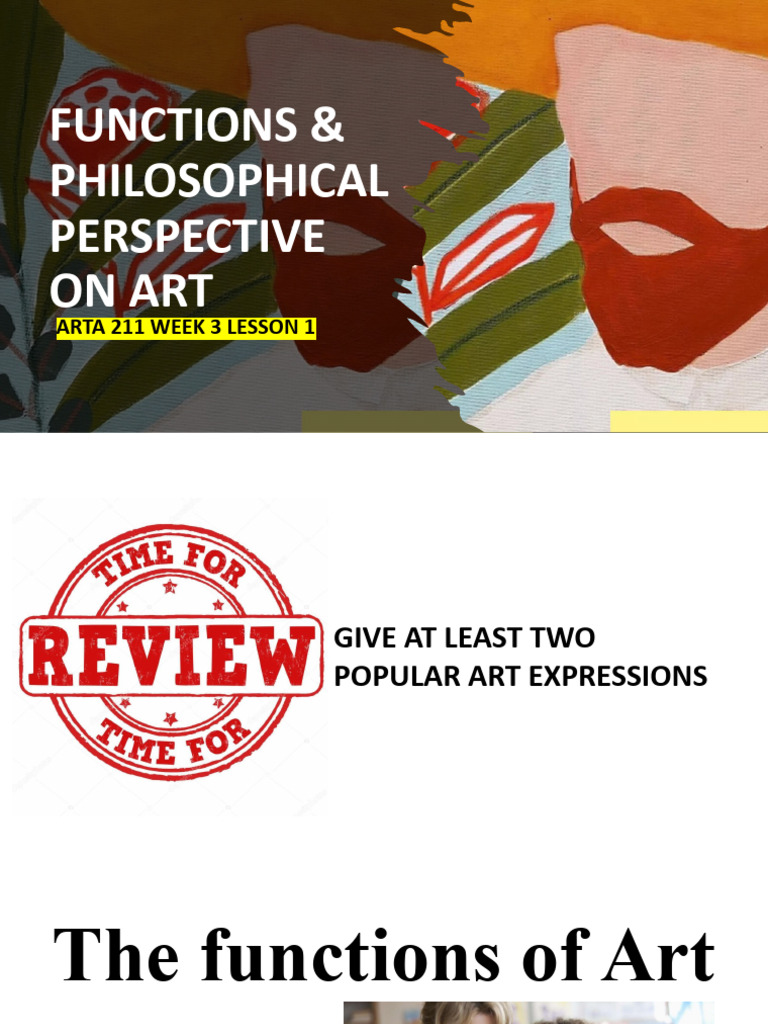 Functions & Philosophical Perspective On Art | PDF | Dances | Immanuel Kant