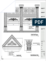 Detail Profil Beton & Mahkota Pilar