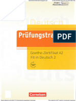 PrÃ Fungstraining Goethe-Zertifikat A2 - Fit in Deutsch 2