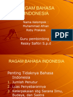 Ragam Bahasa Indonesia