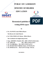 IUGET - Harmonized Guideline For HND Report