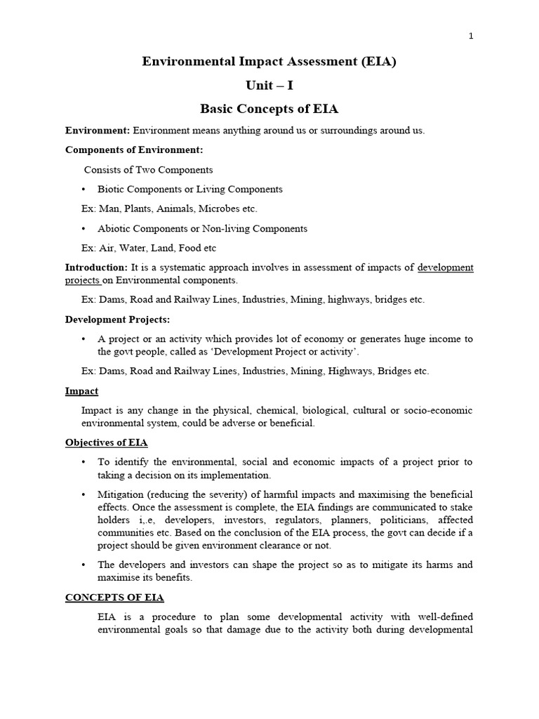 unit-1-basic-concepts-of-eia-pdf-environmental-impact