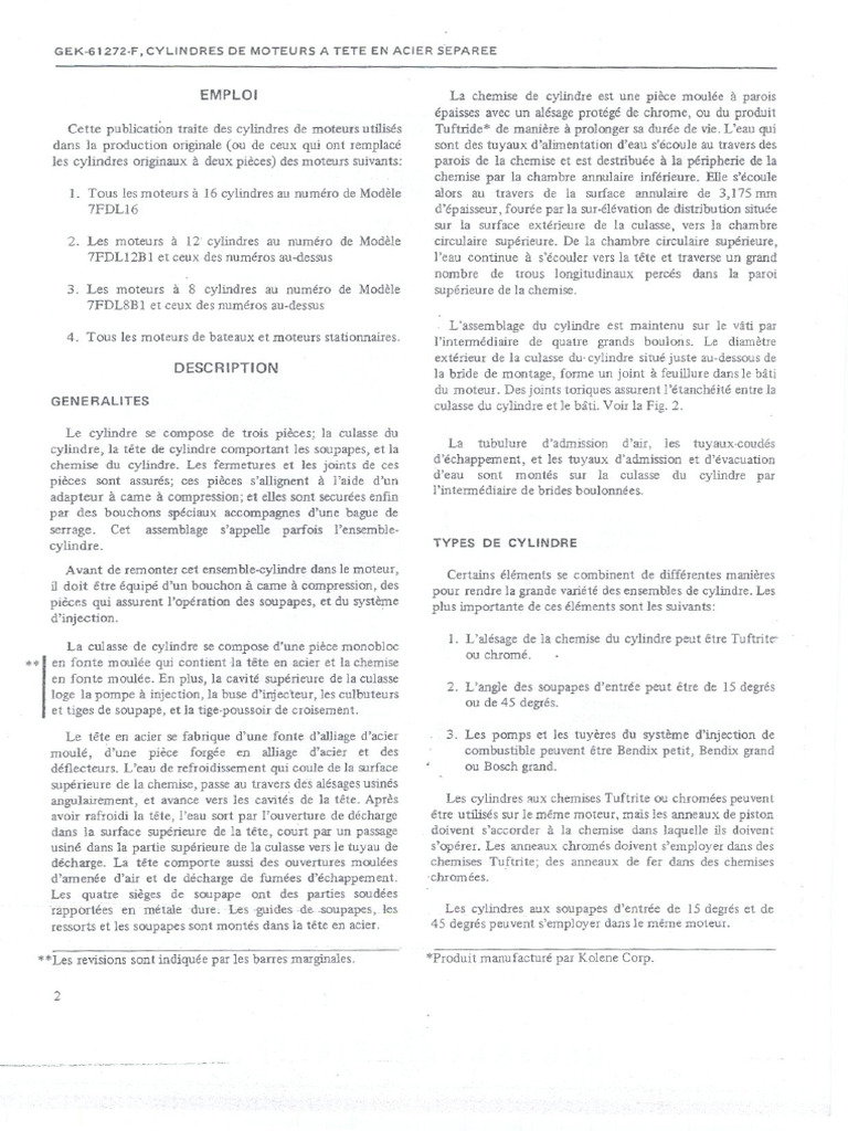 Moteur GE MAIMER 6-10 Recto Verso | PDF