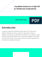 Abandono de La Tonalidad Musical en El Siglo XX y XXI Nuevas Tendencias Compositivas