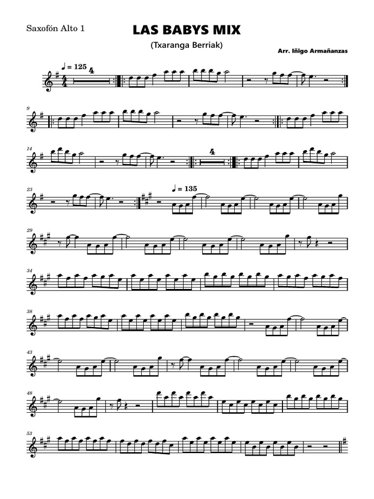 Las babys mix saxof n alto 1 pdf