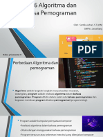 Materi 6 Algoritma Dan Bahasa Pemograman