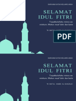 Dark Blue With Mosque Graphic Lebaran Card-Dikonversi