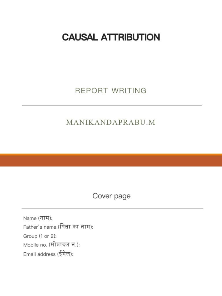 Experiment 2 - Causal Attribution | PDF | Causality | Dependent And ...