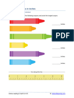 Grade 1 Measurement Ruler Inches A 1