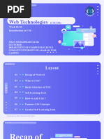 Web Technologies Week 03-04 (CSS)