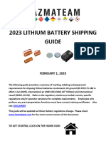 2023hazma Teaml Ithium Battery Shipping Guidein Teractiv Efebruary 2023