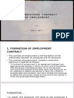 The Individual Contract of Employment