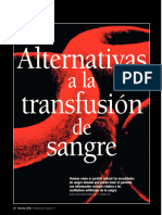 Alternativas Transfusión Sangre: Ala de