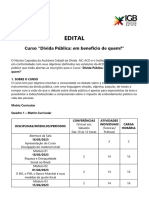 Curso Dívida Pública - Edital - Turma 2023