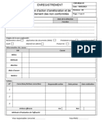 Fiche D'action D'amélioration Et de Traitement Des Non Conformités Rév 01