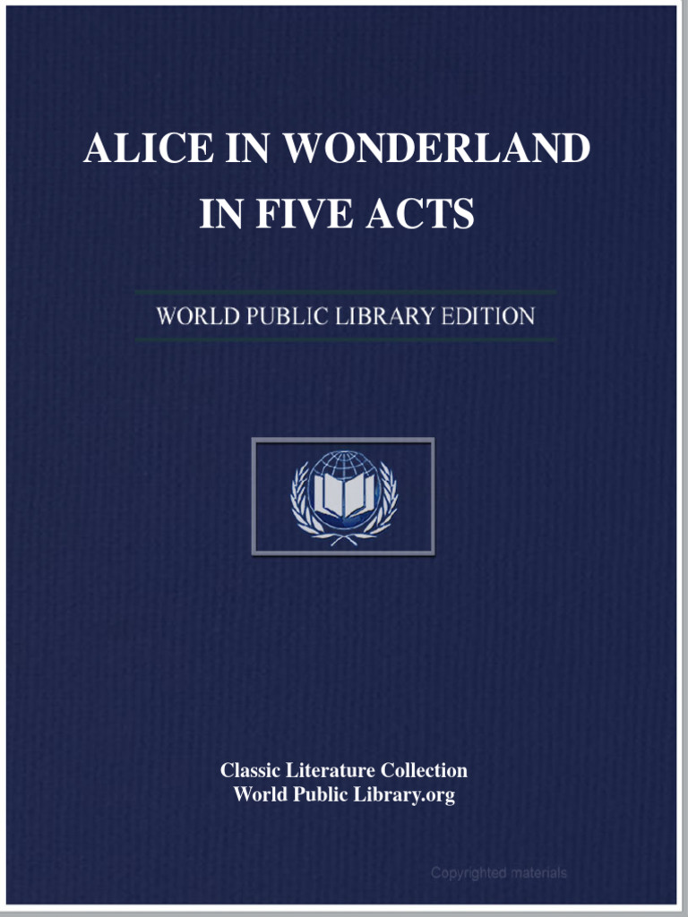 Alice In Wonderland Pdf Libraries